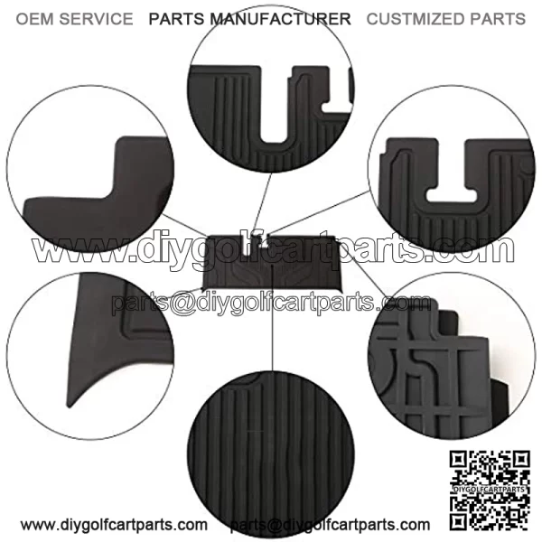 Golf Cart Floor Mat for Yamaha G29 Drive/Drive 2,high Temperature Resistant Silica Gel Mat,8mm Thick Not Deformed Non-Slip Non Curl up Odorless Golf Cart Floor Liner Mat - Image 4