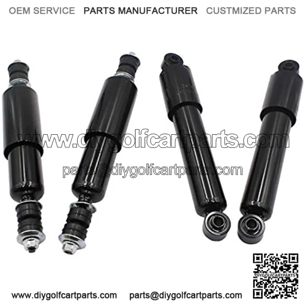 Set of 4 Golf Cart Front & Rear Shock Absorbers Fits 1981-2008 Club Car DS 1014235??1014236