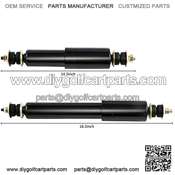 EZGO TXT Front and Rear Shock Absorbers Kits for 1994-Up Golf Cart OEM# 76418-01 - 4 Pieces - Image 2