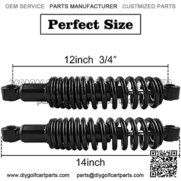 Yamaha Golf Cart Shock Absorber Rear Heavy Duty with Sprigns for Yamaha Gas and Electric G14, G16, G19, G20, G22 and G29 Drive Golf Cart Models OEM JN4-F2210-00-00, JN3-F2210-00 - Image 2