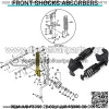 Golf Cart Front Shocks Absorber Assembly Set for Yamaha G22 Gas & Electric Carts, Passenger and Driver SideJU0-F3390-20/JU0-F3350-20. ONE Pair - Image 2