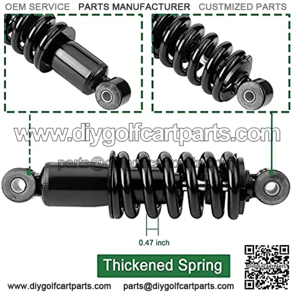 Yamaha G29 Heavy Duty Rear Shock Absorbers Assembly Kit for Golf Cart Gas & Electric Models, Replaces #JR6-F2210-00 - Image 2