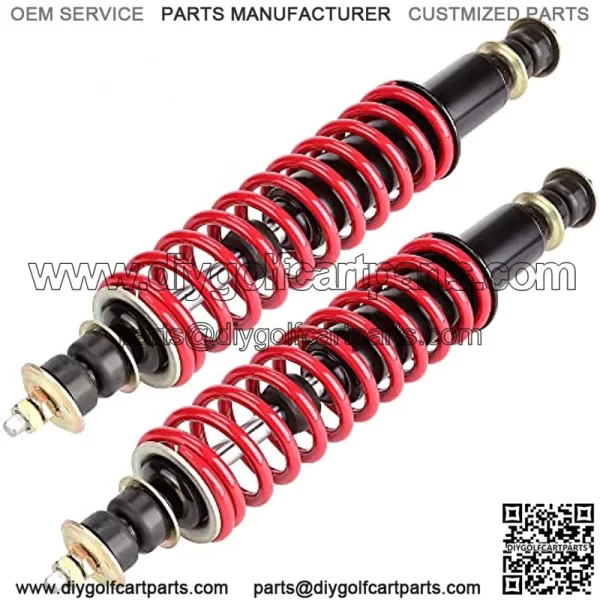 Golf Cart Front/Rear Coil Over Heavy Duty Shock Fits EZGO Medalist/TXT 1994+ Newer Gas or Electric, Replaces OEM# 70928-G01 76418-G01, 2- Pack