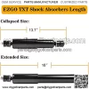 EZGO TXT Shocks 1994-Up Gas and Electric EZGO TXT Front or Rear Shock Absorbers EZGO TXT Medalist Golf Carts Replaces OEM #70248-G01, 76418-G01, 70324-G01,Part #5006(2 PCS) - Image 3