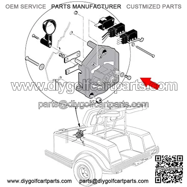 Heavy Duty Forward and Reverse Switch for Club Car DS 1996-up 48V Powerdrive System Golf Cart - Image 2