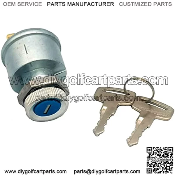 Ezgo Golf Cart Key Switch 2 Terminal E-Z-G-O Ignition Switch - Image 2
