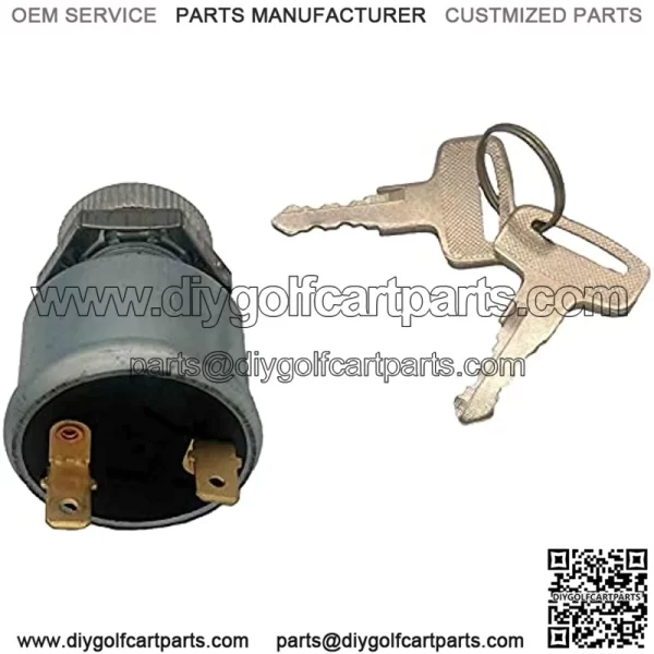 Ezgo Golf Cart Key Switch 2 Terminal E-Z-G-O Ignition Switch - Image 3