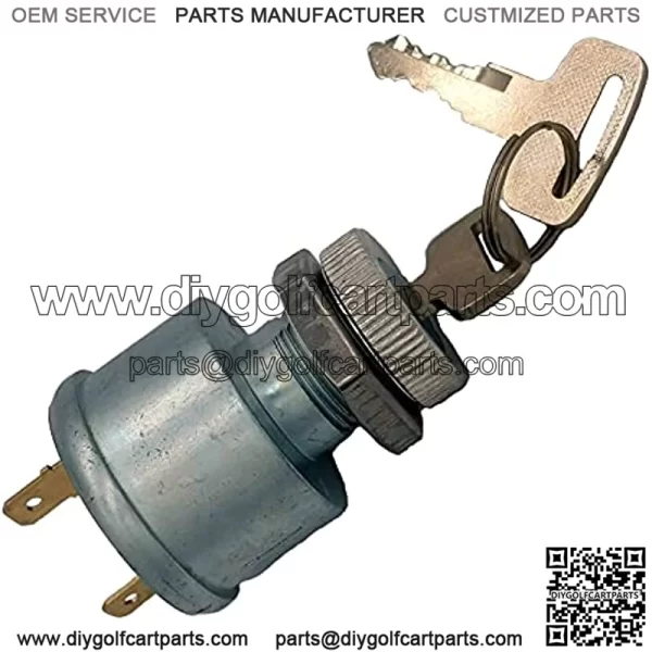 Ezgo Golf Cart Key Switch 2 Terminal E-Z-G-O Ignition Switch - Image 4