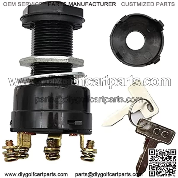 Ignition Key Switch Compatible with Club Car Golf Cart DS 1996-up Replace Part Number Keys 1012505 Ignition Switch 101826301 - Image 4