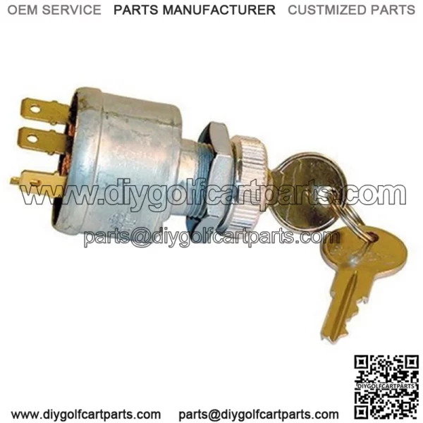 EZGO Key Switch - Universal - 4 Terminal w/ Mixed Key Codes