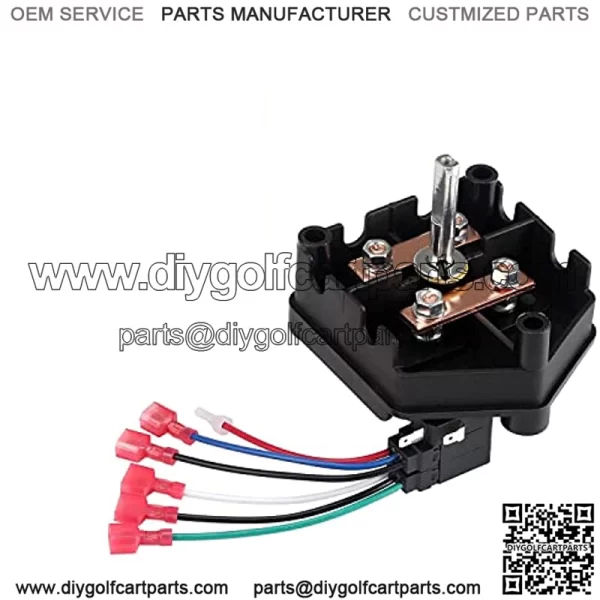 Golf Cart 48V Heavy Duty Forward & Reverse Switch Assembly for 1996-up Club Car DS Models OEM# 101753005