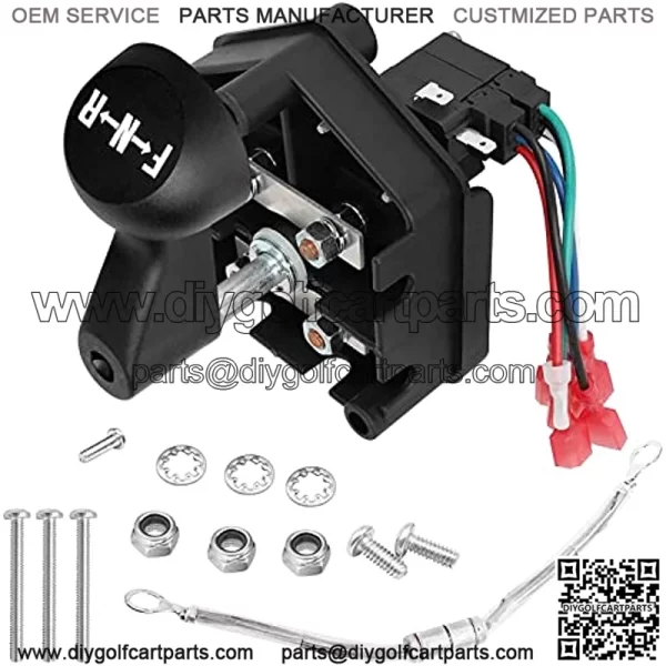 Club Car 48 Volt Forward Reverse Switch Assembly and Handle for Club Car DS 1996-Up Golf Carts&Resistor Assembly for Club Car, Columbia, E-Z-Go, Replaces Club Car 101753005 - Image 2