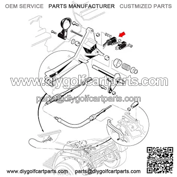 Golf Cart Reverse Warning Limit Switch Fits Club Car DS G&E 1999-UP OEM# 1019791-01 101979101 - Image 2