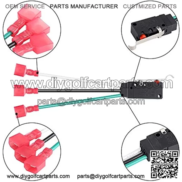 Golf Cart Reverse Warning Limit Switch Fits Club Car DS G&E 1999-UP OEM# 1019791-01 101979101 - Image 3