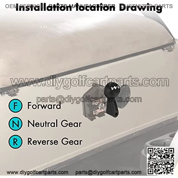 Golf Cart Forward and Reverse Switch with Handle Fits Club Car 96-Up DS 48 Volt, Replaces 101753005 - Image 3