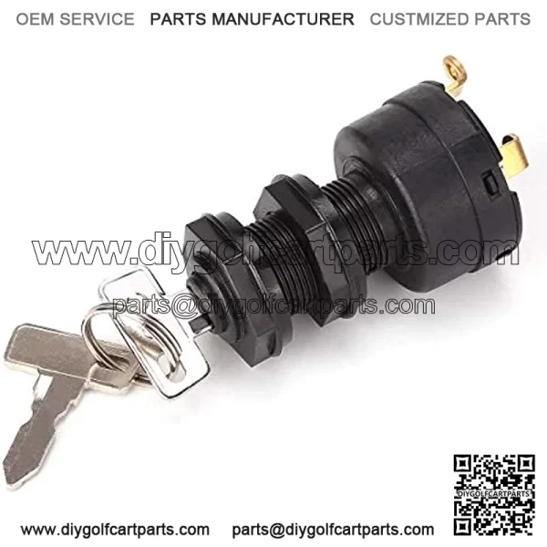 Golf Cart Ignition Key Switch for Club Car DS 1996-Up, Golf Cart Starter Switch for Electric Golf Cart OEM #101826201 36/48 Volts - Image 4