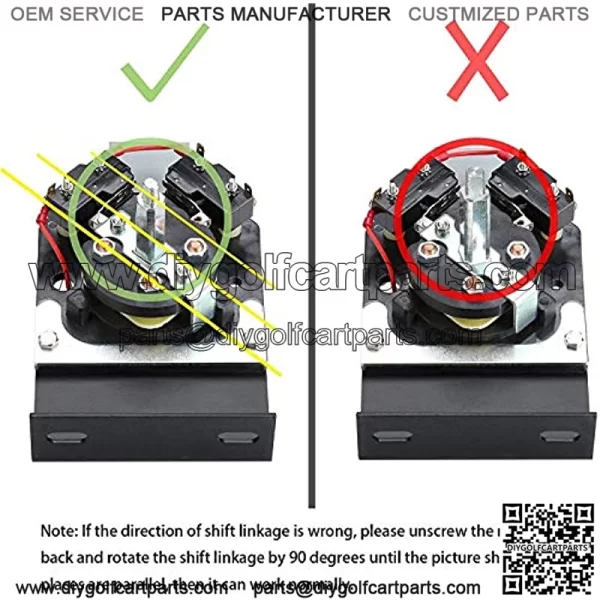 Golf Cart Heavy Duty Forward and Reverse Switch Assembly Fits EZGO TXT 1994 - Up, Replaces OEM# 70578-G01 - Image 4