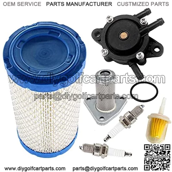 Tune Up Kit for Ezgo RXV 4 Cycle with Robbins Engine 2008 & UP Workhorse ST350 TXT Air Filter Fuel Pump