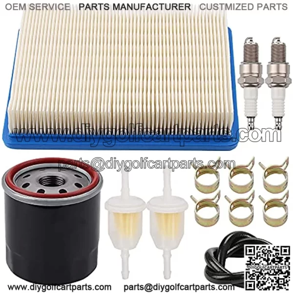 1015426 Air Filter 1016467 Oil Filter Spark Plug for Golf Cart Tune Up Kit for Club Car DS 1992-up Gas Carts with FE290 FE350 Engines