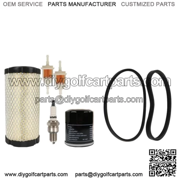 Golf Cart Tune Up Kit Belts For Club Car Precedent 04+ W/ FE350 Kawasaki Engine - Image 2