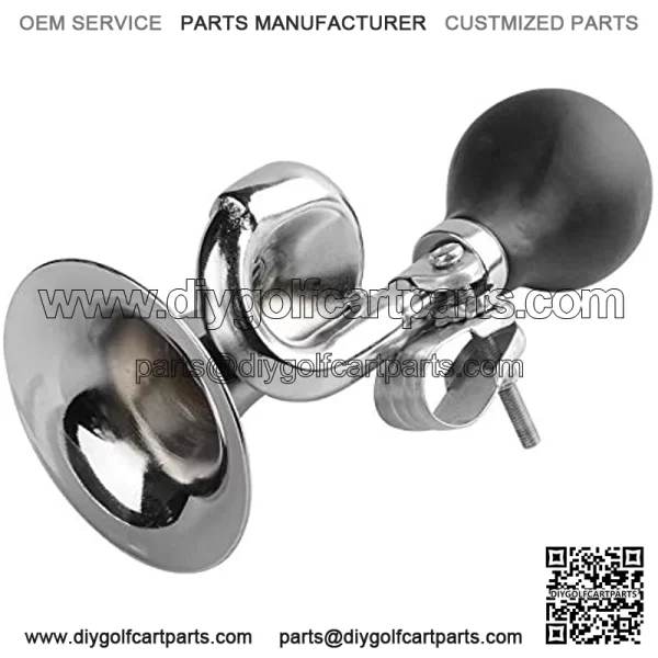 GolfYoo Golf Cart Accessories Old Fashion Chrome Bugle Horn Fits for Club Car Yamaha EZ-GO EZ GO