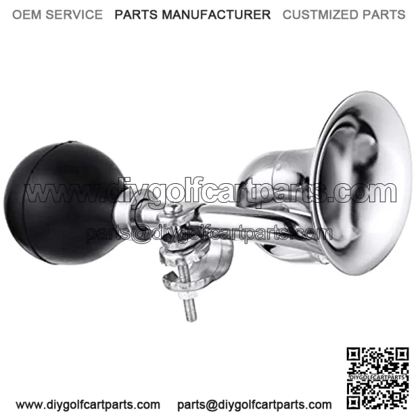 GolfYoo Golf Cart Accessories Old Fashion Chrome Bugle Horn Fits for Club Car Yamaha EZ-GO EZ GO - Image 2
