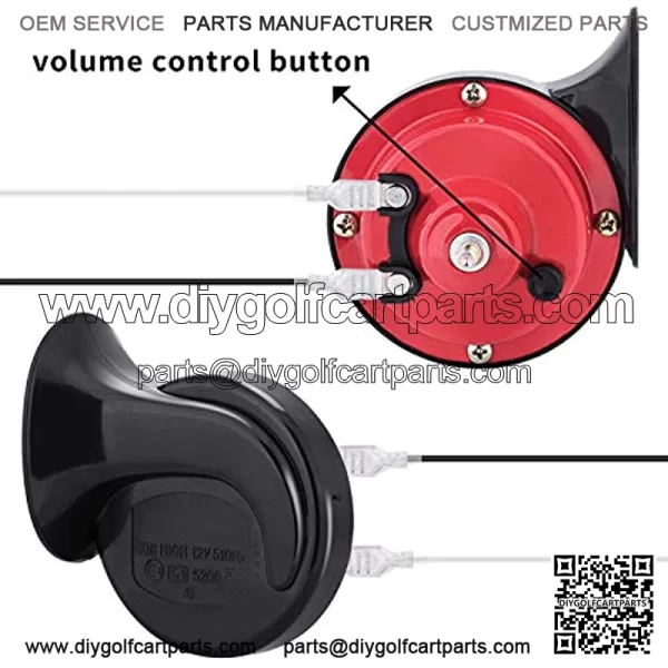 Golf Cart 12 Volt Horn Kit for EZGO Club Car Yamaha, UTV, ATV, Boat - Image 4