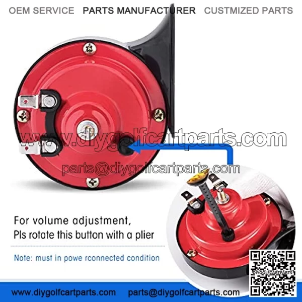 Golf Cart 12 Volt Horn Kit for EZGO Club Car Yamaha, UTV, ATV, Boat - Image 5