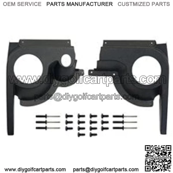 Golf Cart Parts & Accessories Golf Cart Speaker Pod Kit Set of 2 Black ABS for EZGO TXT Golf Cart Fits 1994-2013