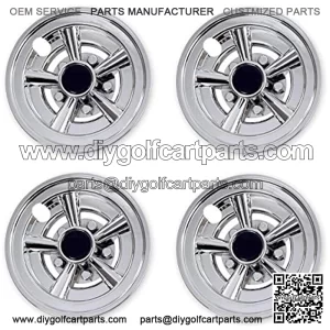 Golf Cart Wheel Covers Hub Caps for Most Golf Carts 8 inch(Set of 4)