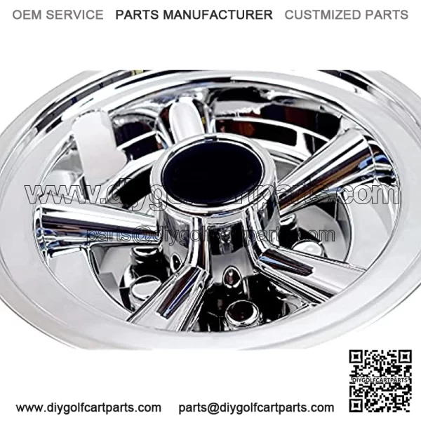 Golf Cart Wheel Covers Hub Caps for Most Golf Carts 8 inch(Set of 4) - Image 2