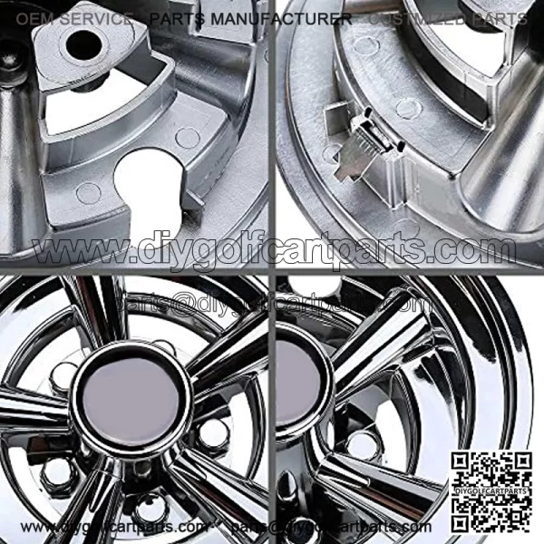 Golf Cart Wheel Covers 8 Inch Set of 4, Wheel Caps for Standard Golf Cart Rims,Fit for EZGO,Yamaha,Club Car - Image 3