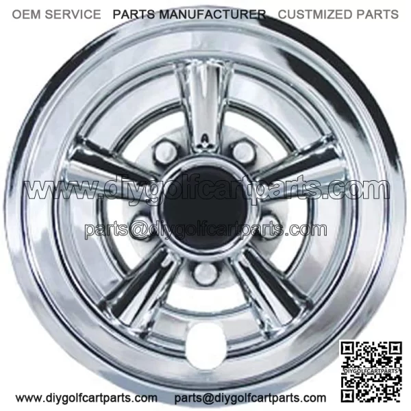 Golf Cart Wheel Covers, 8" Chrome (Set of 4) - Image 2