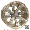12" Golf Cart Wheel, Machined/Pearl Rim & Center Cap, 12x7 ET-25 - Image 2