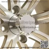12" Golf Cart Wheel, Machined/Pearl Rim & Center Cap, 12x7 ET-25 - Image 3
