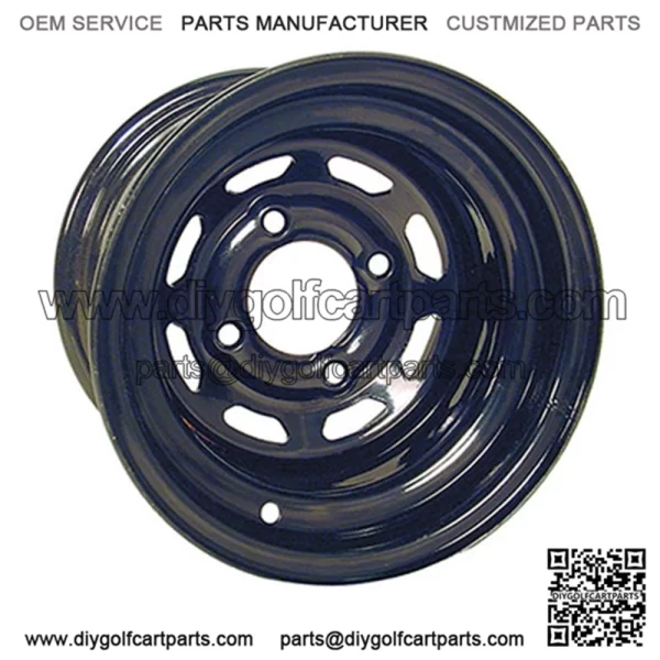 10" Golf Cart Offset Steel Wheel