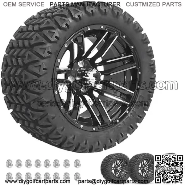 golf cart tire with hub 12/14 inch ezgo club car yamaha with hub - Image 2