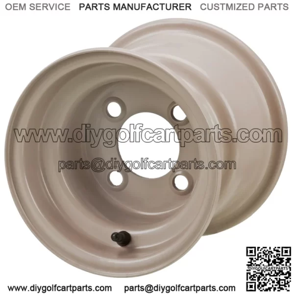 Revenge 8" Stone Steel Golf Cart Wheel (No Offset)