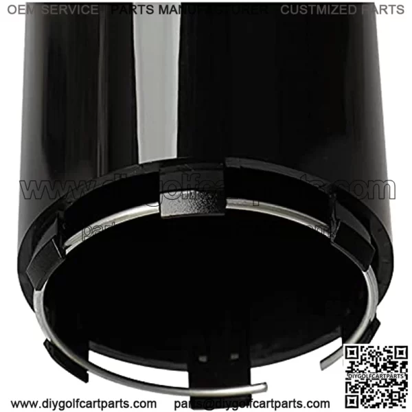 Compatible 2.8inch 71mm Wheel Center Caps EZGO Yamaha Club Car for 8 10 12 Inch Rims , Pack of 4 (GloBlack) - Image 3