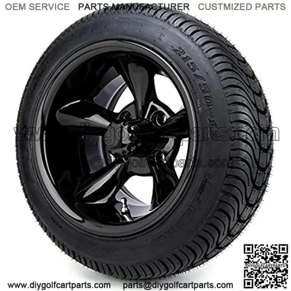 Compatible 2.8inch 71mm Wheel Center Caps EZGO Yamaha Club Car for 8 10 12 Inch Rims , Pack of 4 (GloBlack) - Image 4