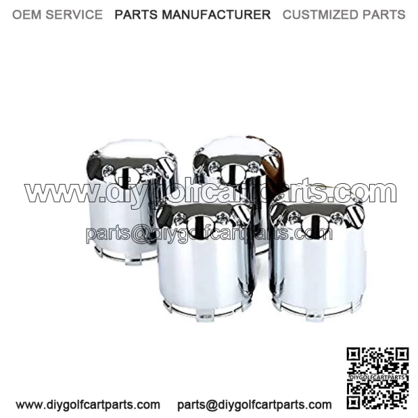Golf Cart Wheel Alloy Center Covers 8,10,12 Inch Material Aluminum P110Fit for Club Car Yamaha,EZGO (4pcs)