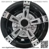 Golf Cart Wheel Covers Hub Caps for EZGO Club Car Yamaha Universal 8" (Set of 4) - Image 3