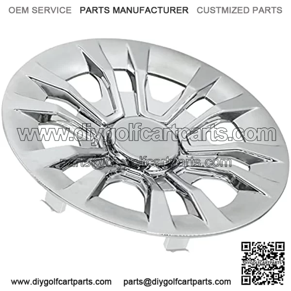 Golf Cart Hubcaps 8", Universal Wheel Covers Hub Caps for Club Car, EZGo, Yamaha Golf Buggies Size 8 inch (Set of 4 Chrome) - Image 2