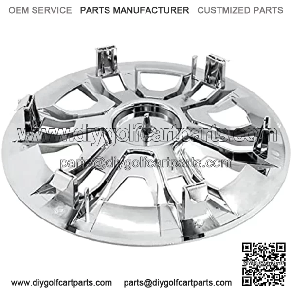 Golf Cart Hubcaps 8", Universal Wheel Covers Hub Caps for Club Car, EZGo, Yamaha Golf Buggies Size 8 inch (Set of 4 Chrome) - Image 4