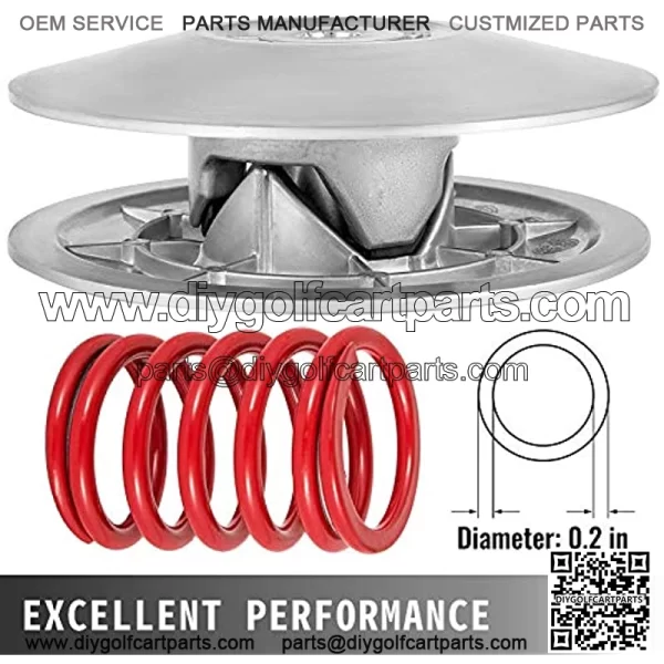 Golf Cart Secondary Driven Power Clutch Kit Metal Surface Drive Clutch 1985-2007 Driven Clutch Kit Compatible with Yamaha Low End G2-G22 Golf Cart (with Spring) - Image 4