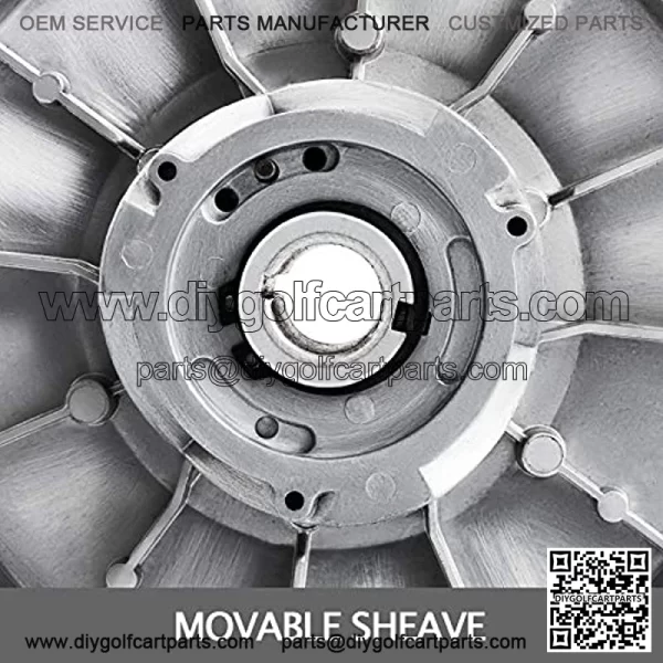 Golf Cart High Torque Driven Clutch for & Precedent 1997 to Up 4-Cycle Gas Golf Cart Model, Silver - Image 4