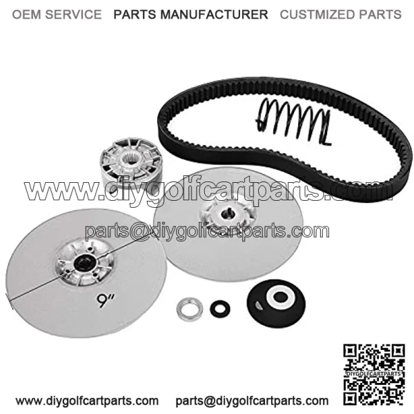 Heavy Duty Rear Driven Clutch Kit Secondary Clutch for Yamaha Gas Golf Cart G2-G22 1985-1992 Driven Power Clutch Kit with Belt JN6-G6201-03 JN6-G6201-04 - Image 2
