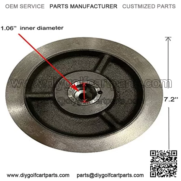 EZGO Golf Cart Drive Clutch Fit for E-Z-GO 2-Cycle 1976-1988 Gas Model - Image 5