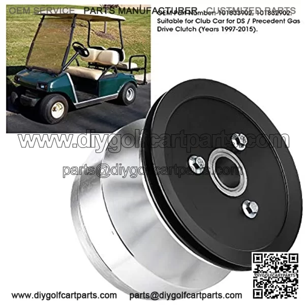 Drive Clutch, Club Car Drive Clutch Assembly Replacement Fit for DS Precedent Carryall Turf 1 or 2 Golf Cart, Replaces OE Number 101833902 - Image 2