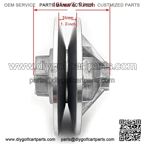 Secondary Rear Driven Clutch for EZGO Gas Golf Cart 4-Cycle 1991-2009 36 Degree, Replace 26301-G01, 26301-G02 - Image 2